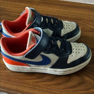 Boys Nike Blue and Orange Sneakers Classic Design 11c